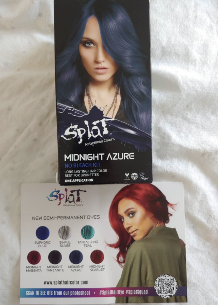 Splat Midnight Azure Semi-Permanent Hair Color Kit No Bleach